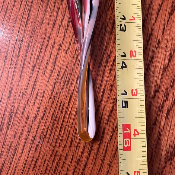 Art glass swirl drop ornament - Picture 5 of 5